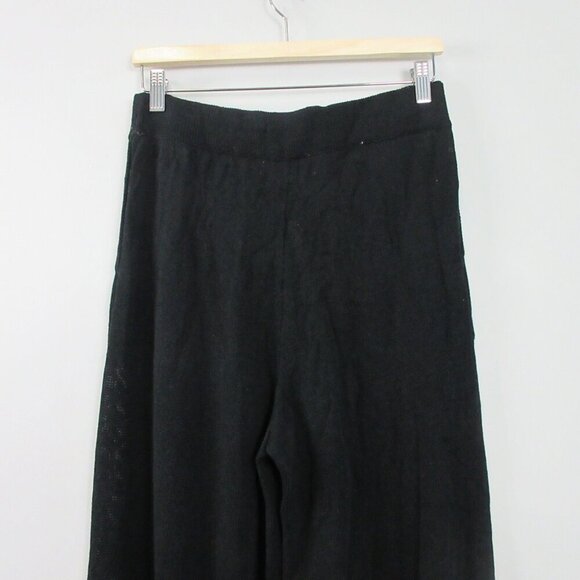 FP Free People Beach Women Knit Pants S Black Lounge Pull On Balloon Jogger 450 - Picture 8 of 13